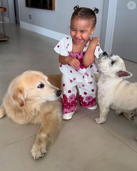 Primeira filha de Bruna Biancardi e Neymar, Mavie está com 1 ano de idade