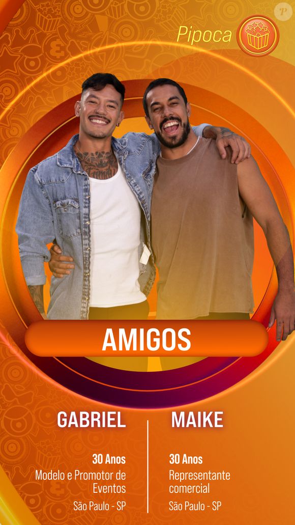 BBB 25: na enquete UOL, os amigos Gabriel e Mike empatam com Raissa e Edilberto com quase 7% dos votos