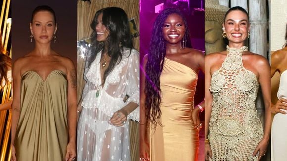 O que as famosas usaram no Réveillon 2026 em + de 45 fotos: crochê, recortes e mais tendências surgem em looks extravagantes para driblar o calor