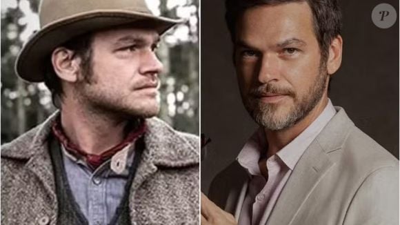 Emílio Dantas em 'Além do Tempo' (Globo, 2015), como Pedro, e com visual atual