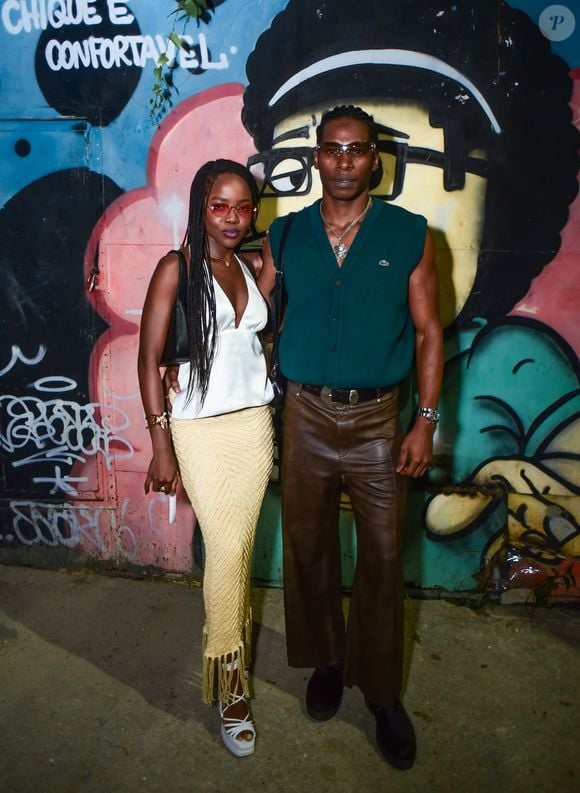 Clara Moneke e Breno Ferreira na festa de aniversário de Humberto Carrão