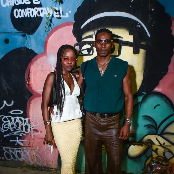 Clara Moneke e Breno Ferreira na festa de aniversário de Humberto Carrão