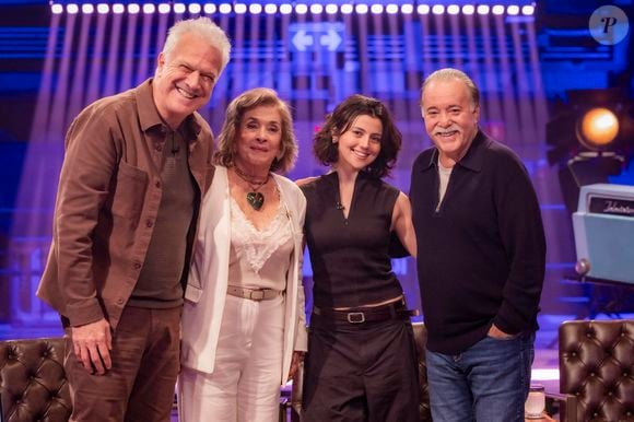 Betty Faria participou do Conversa com Bial ao lado de Tony Ramos