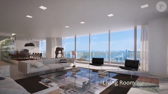 Kaká comprou apartamento em Miami: foto ilustrativa do prédio na época do projeto e de um dos apartamentos