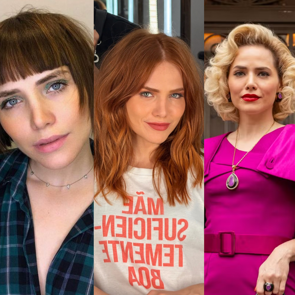 Novo cabelo de Adriana em 'Quem Ama Cuida' não é novidade para Letícia Colin! Atriz já raspou os fios, ficou platinada, ruiva e mudou muito o visual. Relembre em +20 fotos