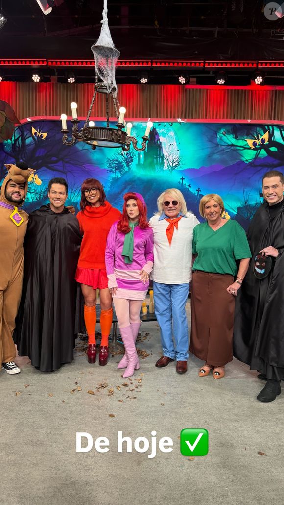 Virginia e seus convidados fizeram uma homenagem ao filme 'Scooby-Doo' em gravação do programa 'Sabadou' (SBT)