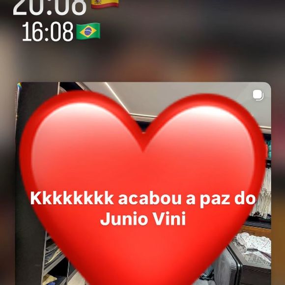 Virgínia também entregou o apelido de Vini Jr.