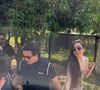 Giovani foi flagrado com a mulher em vários momentos da festa