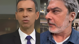 'Quem deixou você entrar?': William Bonner 'invade' estúdio da Globo, flagra César Tralli e novo âncora do 'Jornal Nacional' tira satisfação