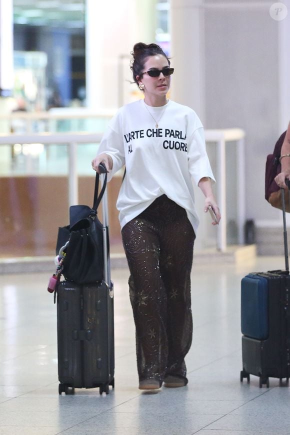 Mel Maia estava com semblante visivelmente abatido