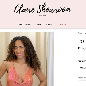 . O modelo Top Katia aparece por €20,00 EUR, que na conversão direta atual de hoje equivale a cerca de R$ 121,33