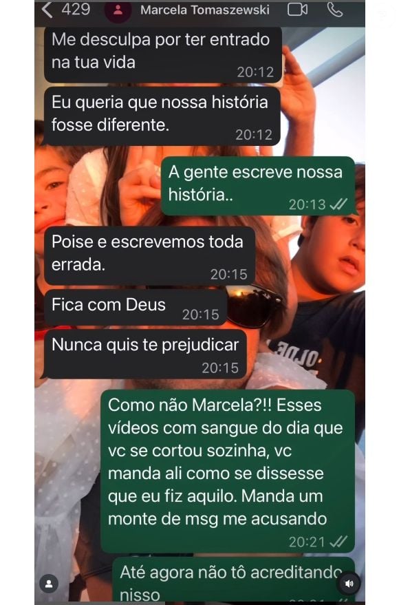 Dado Dolabella e Marcela Tomaszewski tiveram briga na qual, segundo o ator, a modelo lhe ameaçou com caco de vidro