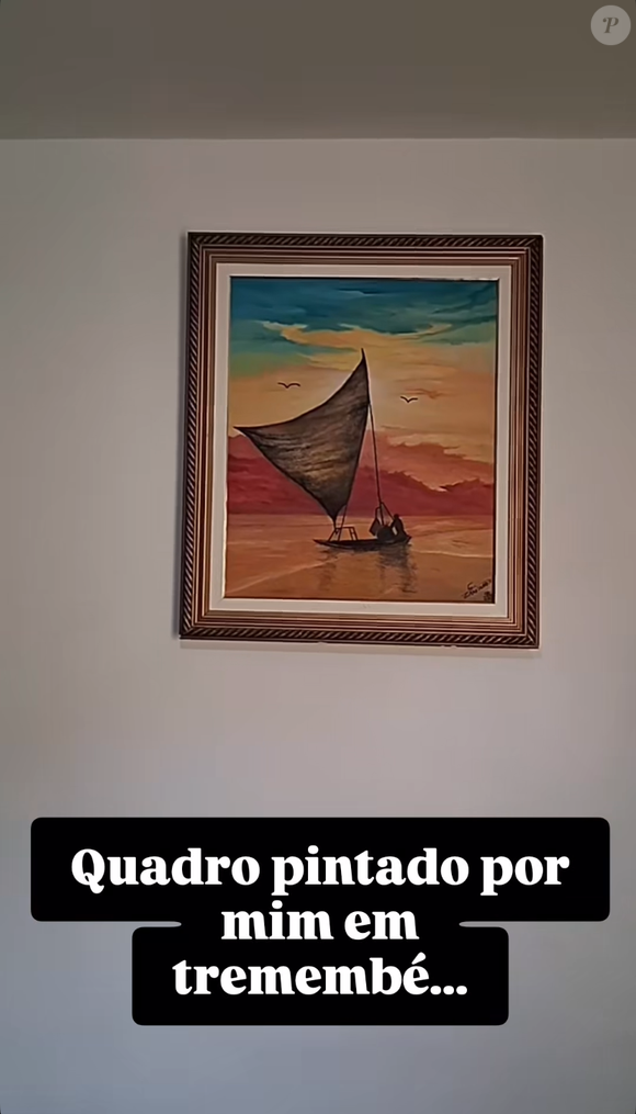 Cristian Cravinhos afirma que pintou este quadro em 2007, quando estava preso em Tremembé