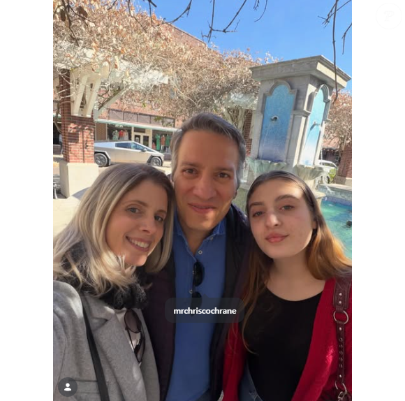 Dani Valente com a família em Orlando, nos Estados Unidos