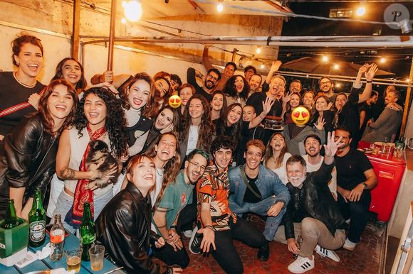 Sandy e Pedro Andrade marcaram presença no aniversário de Lucas Lima, pai do filho da cantora