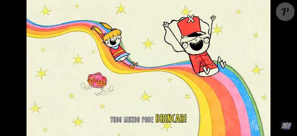 Durante o clipe, as paquitas aparecem radiantes, cercadas por bombons — até que uma personagem muito familiar surge e toma os doces das mãos das meninas.