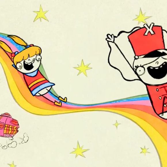 Durante o clipe, as paquitas aparecem radiantes, cercadas por bombons — até que uma personagem muito familiar surge e toma os doces das mãos das meninas.
