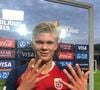 Jogador artilheiro da Noruega, Haaland fez 9 gols na vitória épica da Noruega contra Honduas na Copa do Mundo Sub-20 em 2019
