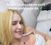 Virgínia Fonseca optou por não ir ao estádio, dessa vez nos Estados Unidos, e apareceu no sofá de sua casa assistindo ao jogo