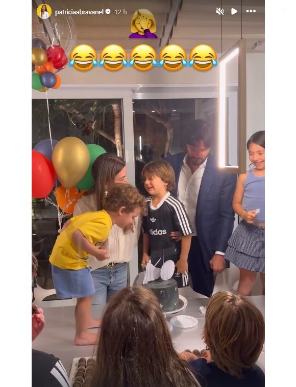 Filho de Patricia Abravanel e neto de Silvio Santos, Senor esboçou choro em sua festa de 7 anos em 15 de abril de 2026
