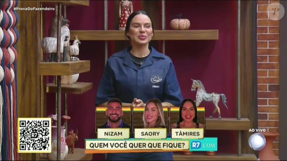 Tamiris está oficialmente na berlinda em A Fazenda 17