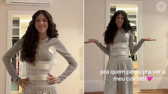 Especialista alerta para sinais discretos da escoliose, que atinge Maria Faro, filha de Rodrigo Faro e Vera Viel