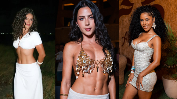 Crochê, renda, transparência e mais: 20 looks de famosas no Pré-Réveillon 2026 Amoré, no Litoral Sul de Pernambuco