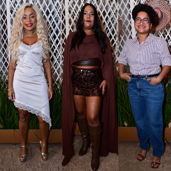 Renda, couro marrom, vestidos fluidos e botas western: 19 looks dos famosos no jantar do São João da Thay 2026