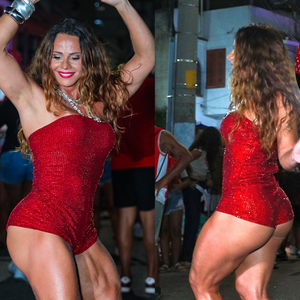 Viviane Araújo brilhou mais uma vez no ensaio do Salgueiro