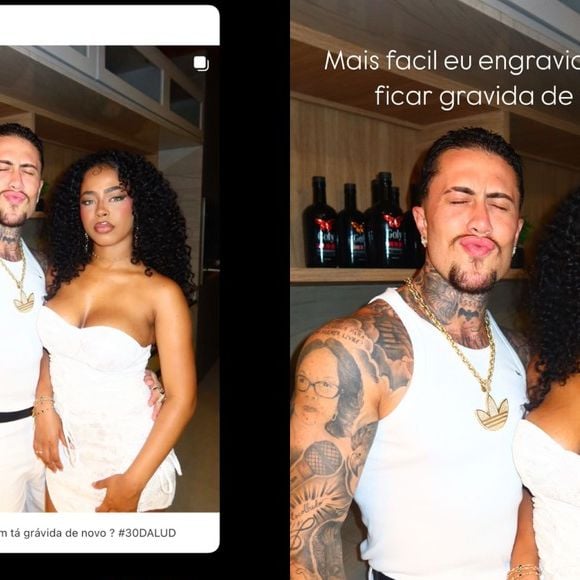 Lorena Maria nega possível nova gestação e responde com ironia: 'Mais fácil eu engravidar ele do que ficar grávida de novo'