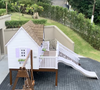 Bruna Biancardi entrou no espaço luxuoso de 8,75m² com Mavie, de 1 ano, e mostrou detalhes da decoração em branco e lilás