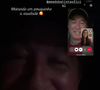 Calita Franciele exibiu conversa de vídeo com o marido, Amado Batista