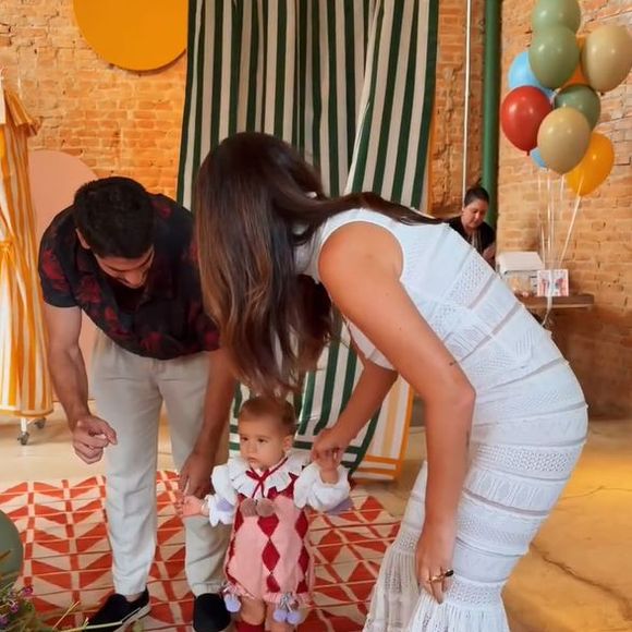 Fernanda Paes Leme e Victor Sampaio são pais de Pilar