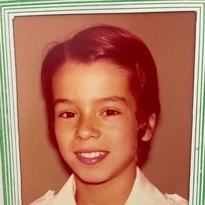 Maurício Mattar aos 7 anos, quando morava no Rio de Janeiro e nem sonhava em ser famoso