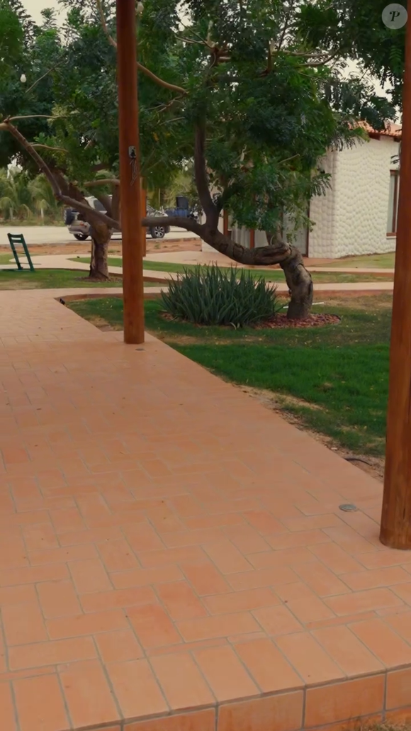 Ivete Sangalo escolheu piso que remete ao revestimento estilo tijolinho, em tom quente alaranjado, para o jardim e para a varanda