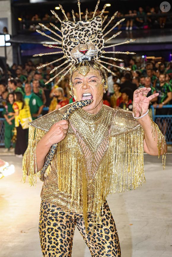 David Brazil em foto no desfile de carnaval da Grande Rio