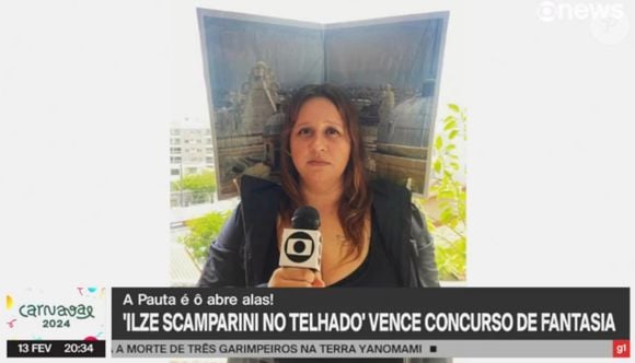 Com blazer elegante e microfone na mão, foliãs já homenagearam Ilze Scamparini no Carnaval — um símbolo pop das coberturas do Vaticano