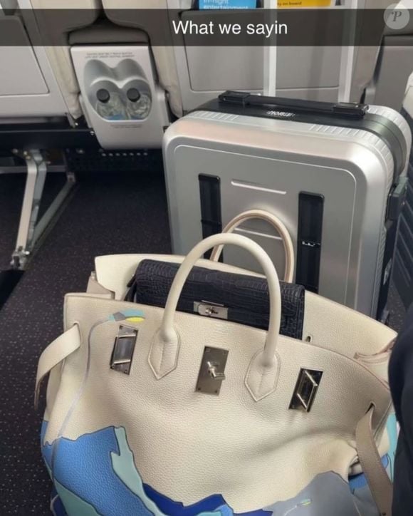 Hermès HAC 50 'Endless Road' com Birkin preta dentro