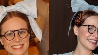 Letícia Colin faz Mariana Ximenes reagir por fantasia de Ana Francisca, de 'Chocolate com Pimenta', em festa do 100º capítulo de 'Quem Ama Cuida': 'Que amor'