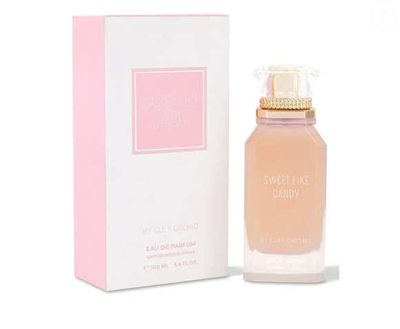 O perfume Sweet Like Candy, árabe da Gulf Orchid, traz notas de baunilha como protagonistas, além de jasmim, e o toque irreverente e adocicado de crème brûlée com açúcar mascavo.