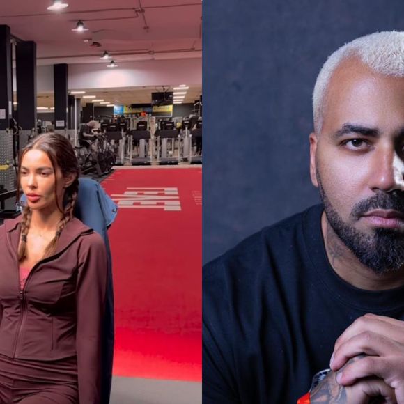 Os treinos são acompanhados por seu personal trainer, Cássio Fidlay, que explica que os exercícios físicos, quando bem orientados, são importantes aliados para a saúde da gestante.