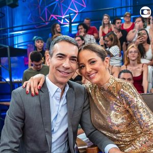 O casal César Tralli e Ticiane Pinheiro esteve junto falando sobre suas vidas e carreiras no programa da TV Globo