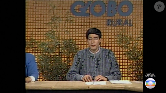 Poucos se lembram, mas William Bonner ficou até mesmo na bancada do 'Globo Rural', embora por pouco tempo