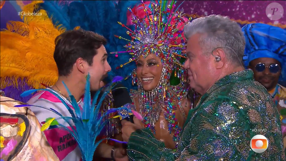 Nicolas Prattes rasgou elogios à sua amada, Sabrina Sato, ao vivo na TV Globo