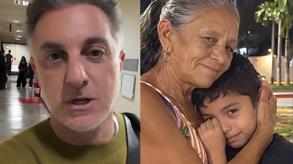 'Uma criança que não vota sendo humilhada por política': Luciano Huck sai em defesa de menino Matheus, de Fortaleza, hostilizado na web por 'fazer o L'; apresentador da Globo liga de surpresa para avó e reação emociona