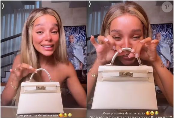 Brunna Gonçalves ganhou bolsa de grife Kelly, de mais de R$ 100 mil