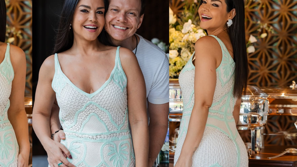 Aos 42 anos, Thaís Fersoza elege vestido artesanal de R$ 6 mil em aniversário intimista e ganha declaração de Michel Teló: ‘Ela é a rainha da casa’