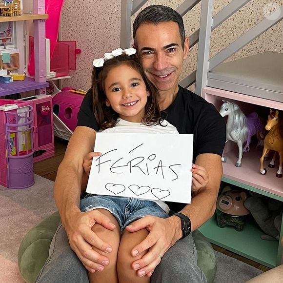 César Tralli é pai de Manuella, de 6 anos, fruto do casamento com Ticiane Pinheiro