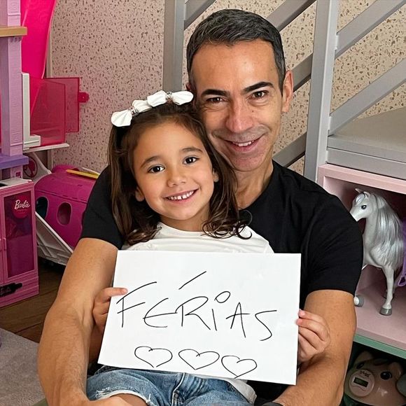 César Tralli é pai de Manuella, de 6 anos, fruto do casamento com Ticiane Pinheiro
