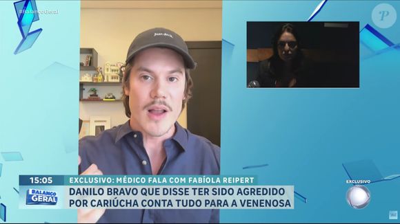 Médico Danilo Bravo afirmou que tinha amizade de anos com Cariúcha, mas que agora não quer mais ser amigo da apresentadora